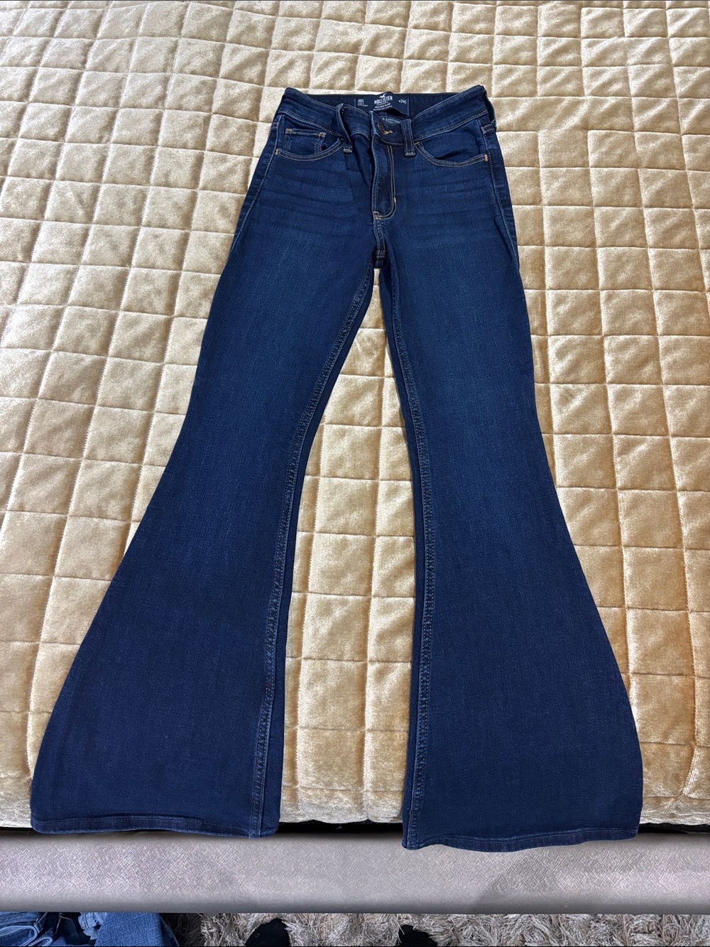 Hollister Dark Blue Bootcut Jeans for Women